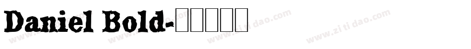 Daniel Bold字体转换